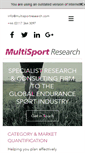 Mobile Screenshot of multisportresearch.com