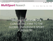 Tablet Screenshot of multisportresearch.com